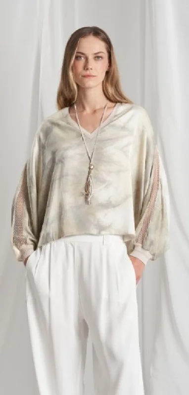 Tricot Chic Sweater Cable Knit Ribbed Knit Lace Knit