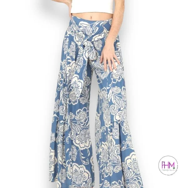 Azalea Wide Leg Boho High Waisted Pants 🌼 Comfortable Maternity Pants