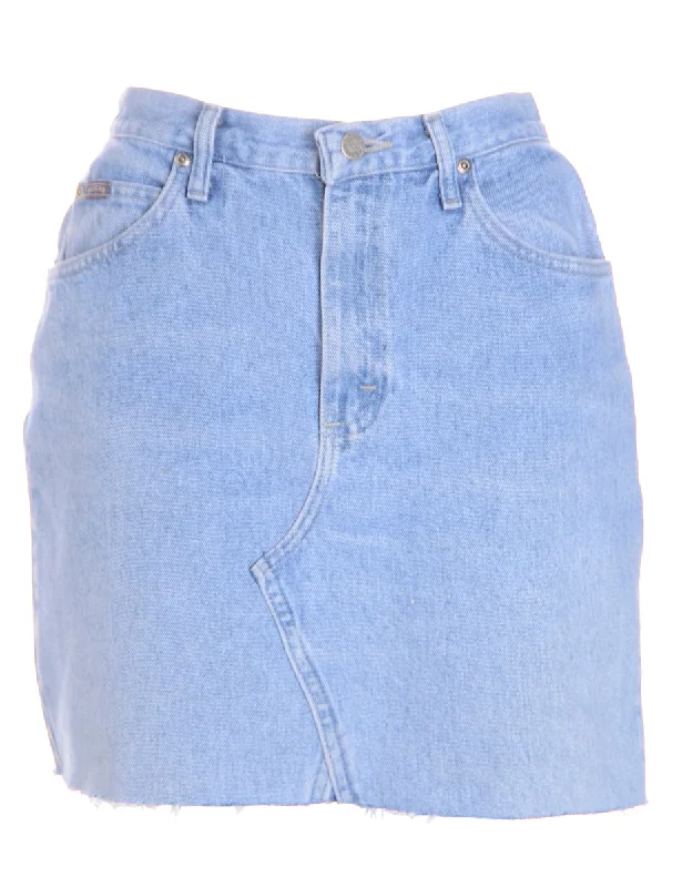 Label Jess Denim Mini Skirt cashmere skirt soft
