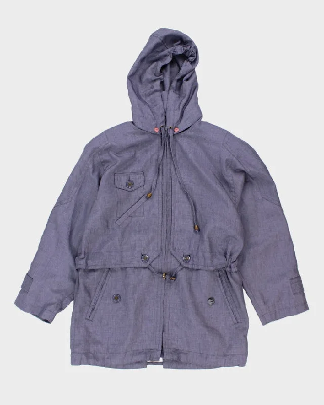 D'alliards Women's Purple Hooded Jacket - L Jersey Jacket Tulle Jacket Batik Jacket D'alliards Women's Purple Hooded Jacket - L Jersey Jacket Tulle Jacket Batik Jacket