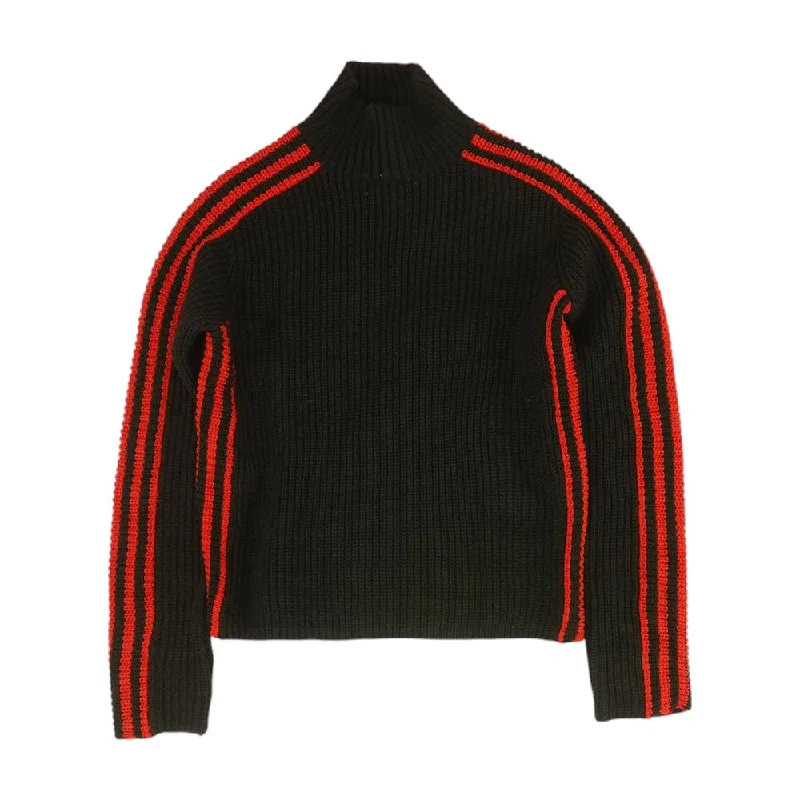 Black Solid Mockneck Sweater Stylish Fashionable Trendy