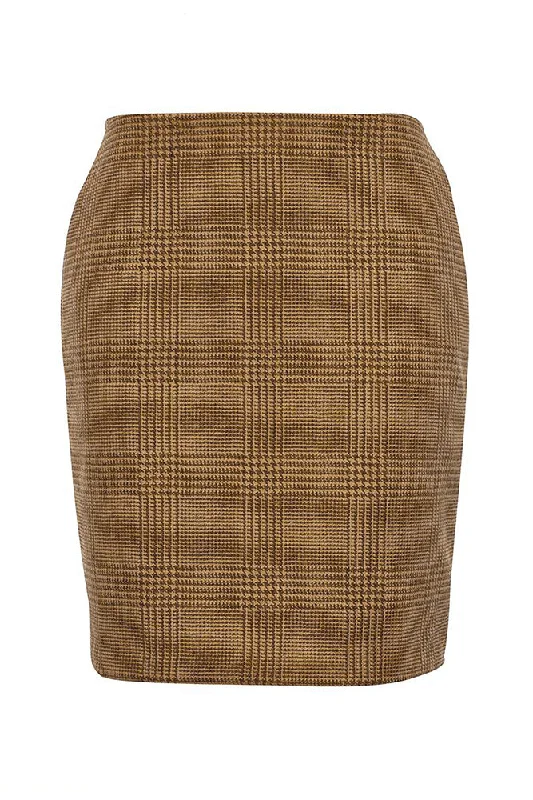 Chelsea Skirt - Tawny a-line skirt cut