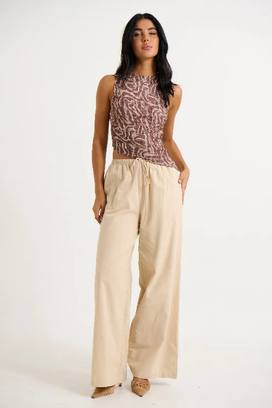 Ren Pant Oat Classic Straight-Leg Pants