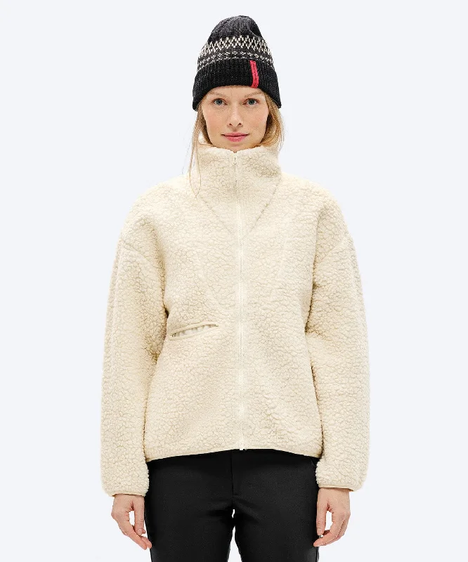 Women's E-3 Soft Wool Pile Jacket Lace Jacket Ribbed Jacket Sequined Jacket