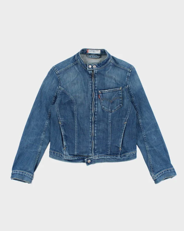 Vintage Levi's Engineered Denim Jacket - S Herringbone Jacket Houndstooth Jacket Plaid Jacket