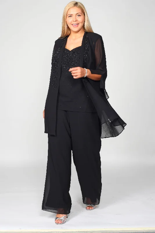 R&M Richards 7216 Mother Of The Bride Jacket Dress Pant Suit Casual Lounge Pants